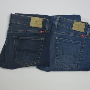 Lucky Brand Leyla skinny jeans lot of 2